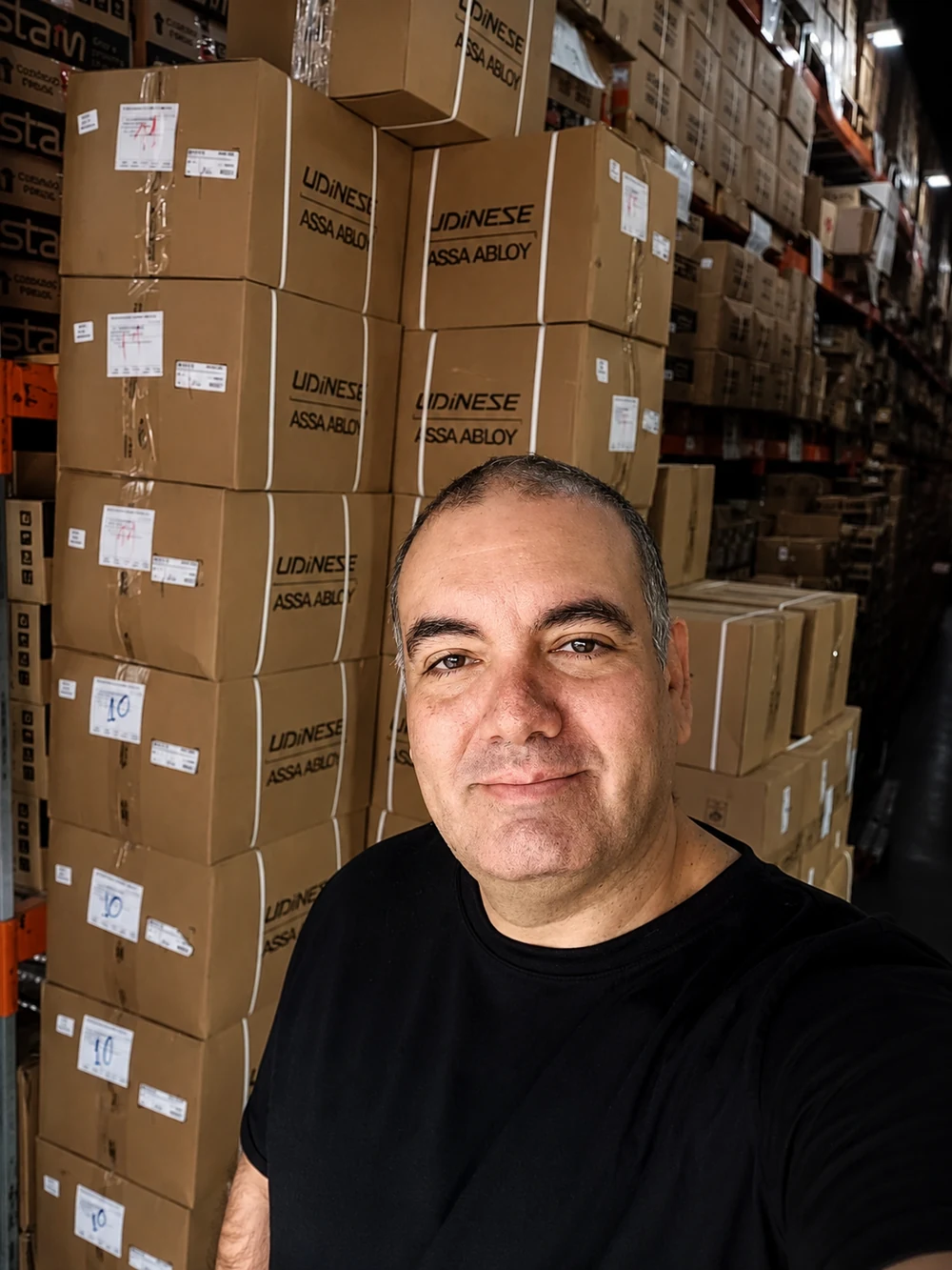 Daniel Ribeiro em visita à operação de um cliente